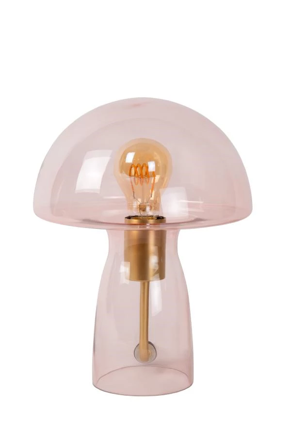 Lucide FUNGO - Lampe de table - 1xE27 - Rose - éteint